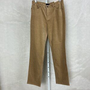 Talbots Beige Tan Heritage Fit Straight Leg Corduroy Pants  NWT 12